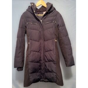 Calvin Klein Performance Size XS Winter Down Hooded Ski Coat,Jacket,Blue,Black